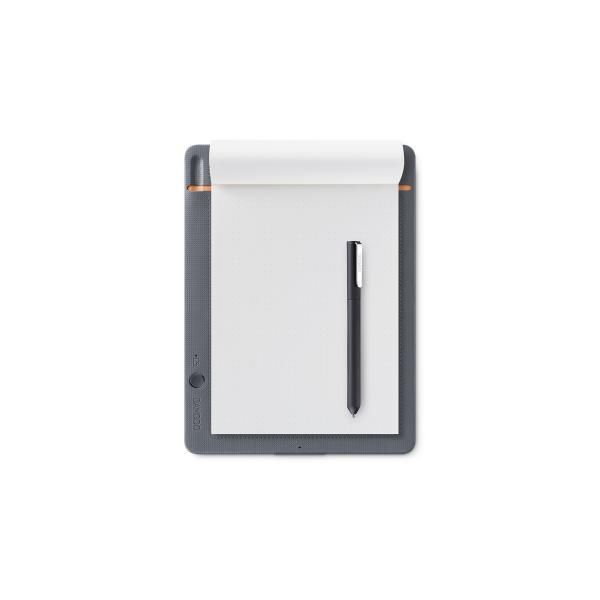 【中古】ワコム Wacom Bamboo Slate S A5対応 ミディアムグレー スマートパッド 電子ノート ボールペンで紙に書いてデジタル化 スマホ タ