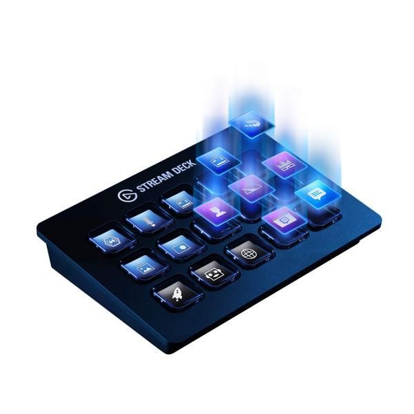 【中古】CORSAIR Elgato STREAM DECK ライブコンテンツ作成コントローラー スイッチャー USB3.0 LCDボタン:15個 10GAA