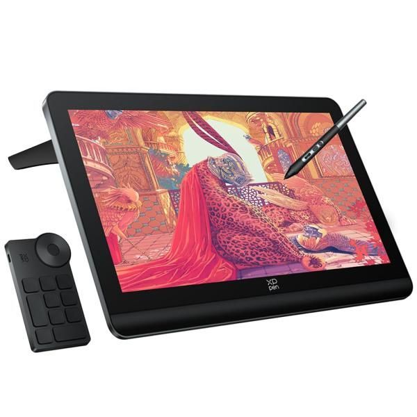 【中古】XPPen 液タブ 18.4インチ 4K解像度 液晶ペンタブレット 2種X3 Proペン付 イラスト マンガ制作 テレワーク 左手デバイス付 内蔵スタ