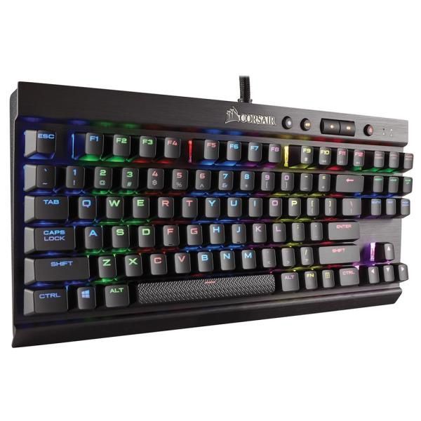 【中古】Corsair K65 RAPIDFIRE CherryMX Speed RGB COMPACT-日本語 ゲーミングキーボード- KB356 CH-9