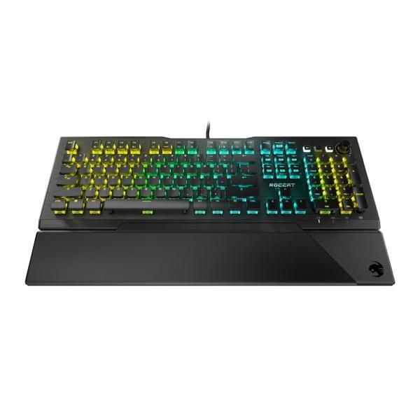 【中古】ROCCAT Vulcan Pro 光学 RGB ゲーミングキーボード フルサイズ US 英語配列モデル 静音 リニア(オプティカル) 国内正規品 ド