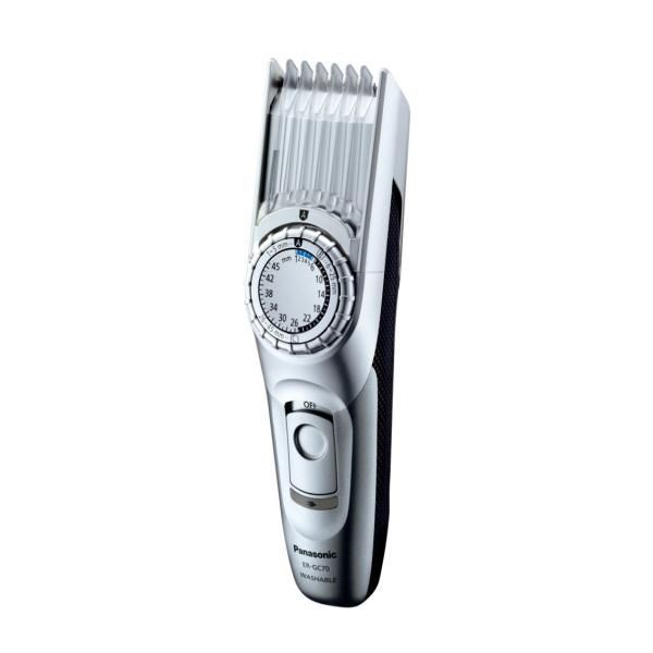 【中古】パナソニック メンズヘアカッター シルバー調 ER-GC70-S