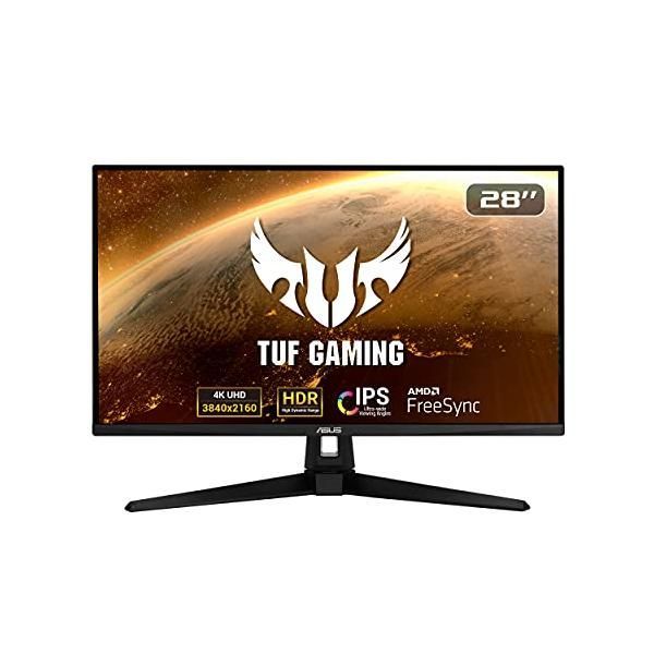 【中古】ASUS ゲーミングモニター 4Kモニター TUF Gaming VG289Q1A 28インチ/IPS/PS4 Switch 対応/HDMI DP/H