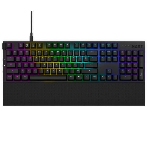 【中古】NZXT FUNCTION ゲーミングキーボード ブラック KB-1FSUS-BR KB589