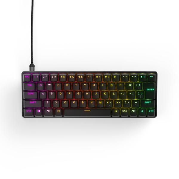 中古】SteelSeries ラピッドトリガー 搭載 ゲーミングキーボード ミニ