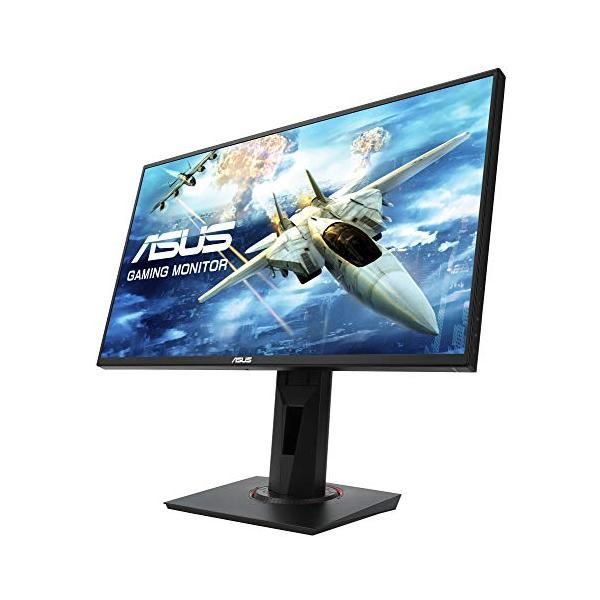 【中古】ASUSゲーミングモニター24.5インチ VG258Q(1ms/144HZ/HDMI/DP/DVI/スリムベゼル/G-SYNC?対応/FreeSync