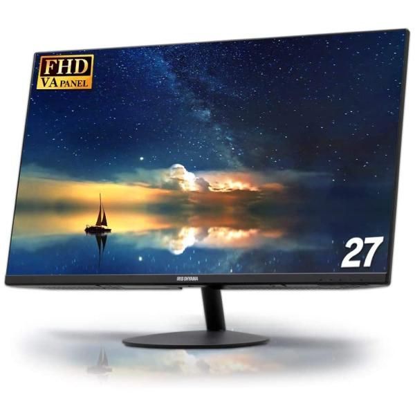 【中古】アイリスオーヤマ モニター 液晶ディスプレイ 27インチ ゲーミングモニター 液晶モニター ブラック RLD-27AF-B