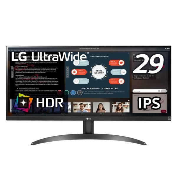 【中古】LG モニター ディスプレイ 29WP500-B 29インチ/21:9 平面ウルトラワイド(2560×1080)/HDR/IPS 非光沢/75Hz/F