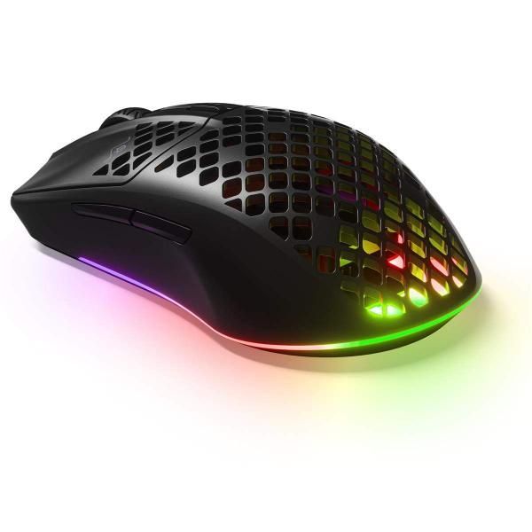 【中古】Steelseries Aerox 3 Wireless ゲーミングマウス 無線 超軽量66g Bluetooth 2.4GHz Quantum2.0