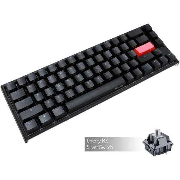 【中古】DUCKY ゲーミングキーボード One 2 SF RGB Cherry シルバー軸(英語配列) dk-one2-rgb-sf-silver ［USB