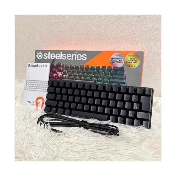 中古】SteelSeries ラピッドトリガー 搭載 ゲーミングキーボード ミニ