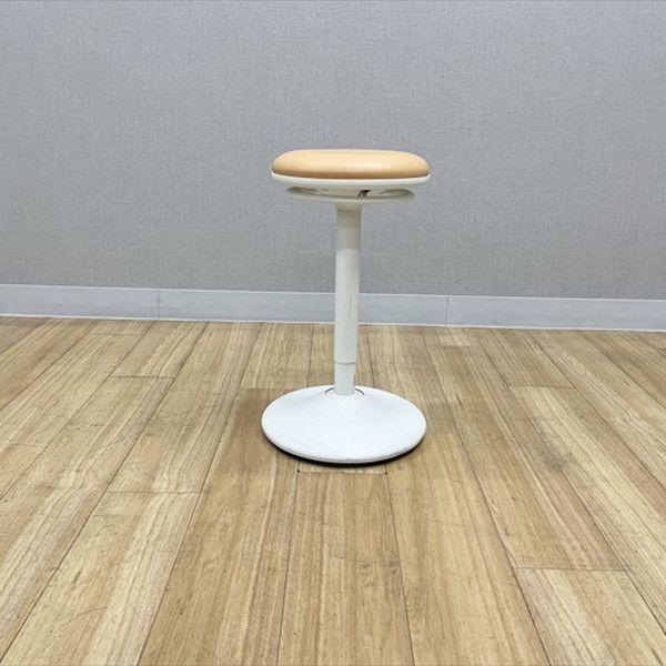 スツール 昇降式 高さ調節 カウンタースツール 丸椅子 ピルエット スイング脚 オカムラ アプリコット