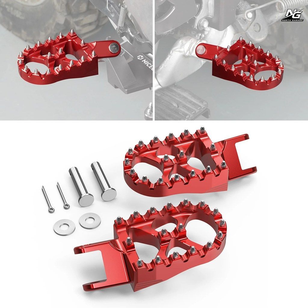 ホンダ XR650L 1993-2025 2024 XR650R 2000-2007 XR600R XR250R XR400R オートバイ用フットペグ フットレスト CR80R CR85R