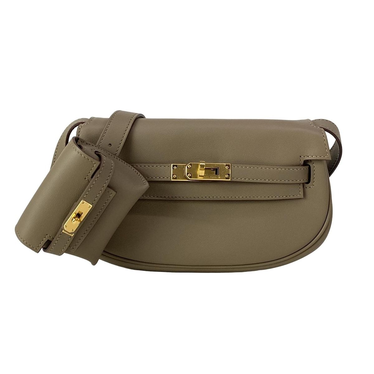 HERMES(エルメス) ショルダーバッグ美品 ケリームーブ エトゥープ ゴールド金具