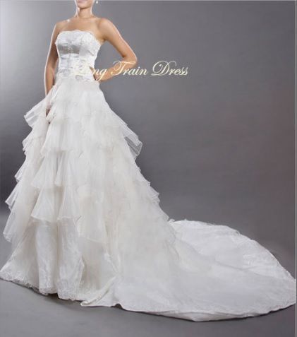 送料無料 未使用 結婚式 ウエディング ドレス L 11号 (OPN2640)