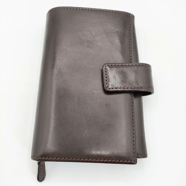 Whitehouse Cox 革 ブライドルレザー 小銭入れあり 二つ折り財布 ブラウン メンズ ホワイトハウスコックス【中古】6-0527G∞