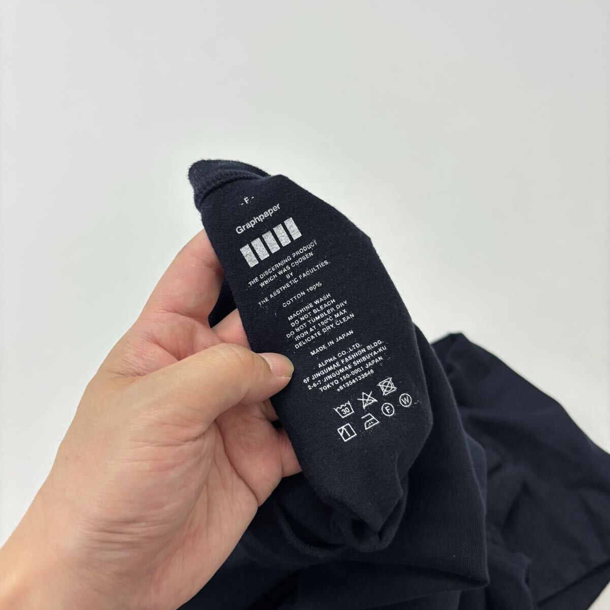 定番 Graphpaper グラフペーパー L/S CREW NECK TEE ロングスリーブ 