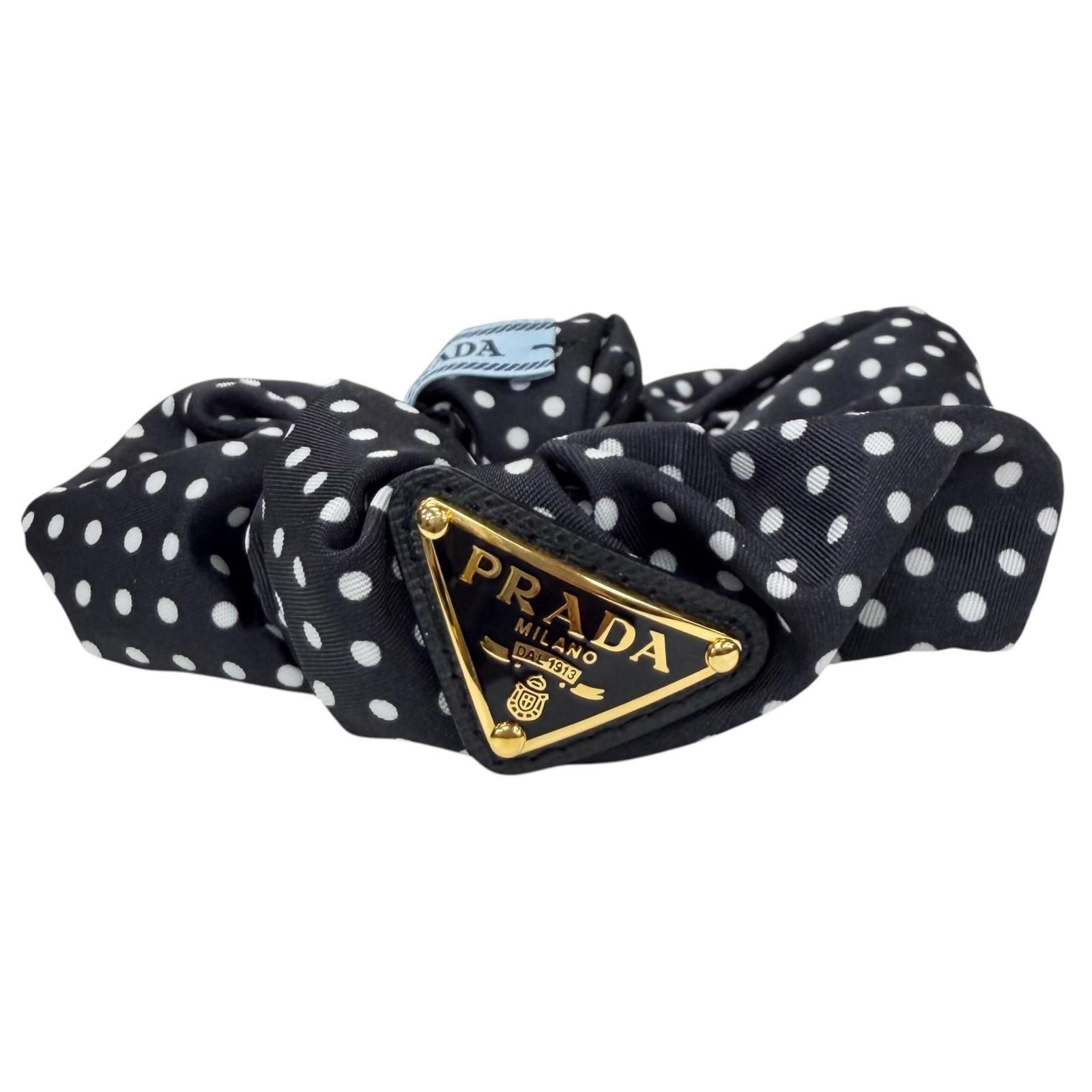 極美品☆PRADA プラダ 1IF015 Re-Nylon シュシュ トライアングルロゴ 