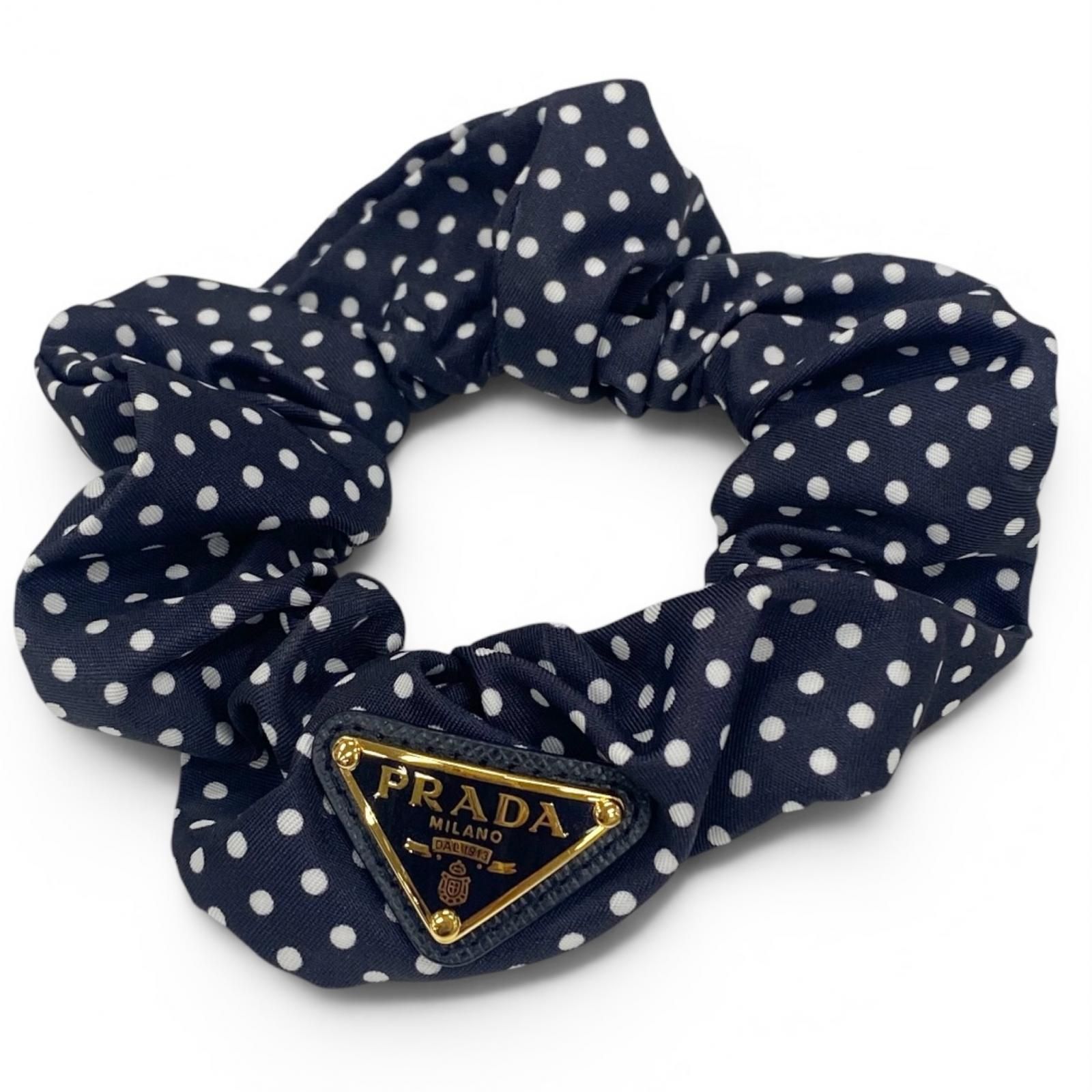 極美品☆PRADA プラダ 1IF015 Re-Nylon シュシュ トライアングルロゴ 