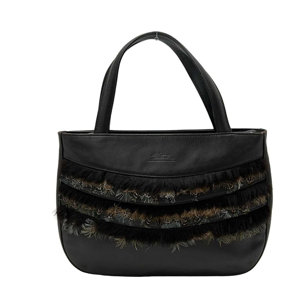バッグ ロンシャン ハンドバッグ - 黒 レザー 【A4収納】Longchamp 