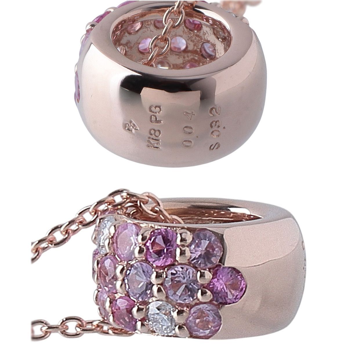 ポンテヴェキオ エテルノ ロトンド ネックレス Mサイズ ダイヤ0.04ct 