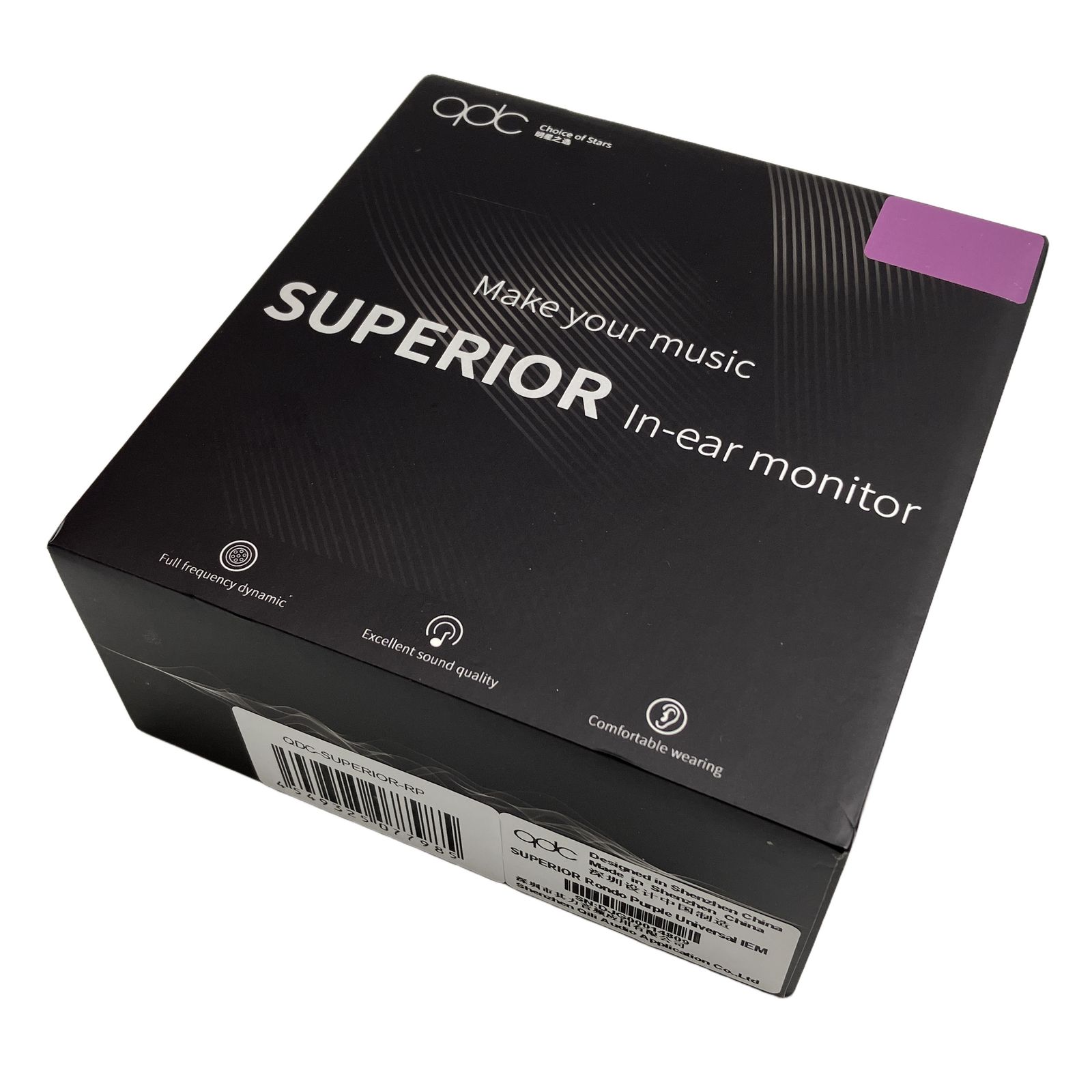 qdc SUPERIOR Rondo Purple イヤホン シングルフルレンジ パープル キューディーシー 中古 W11334934