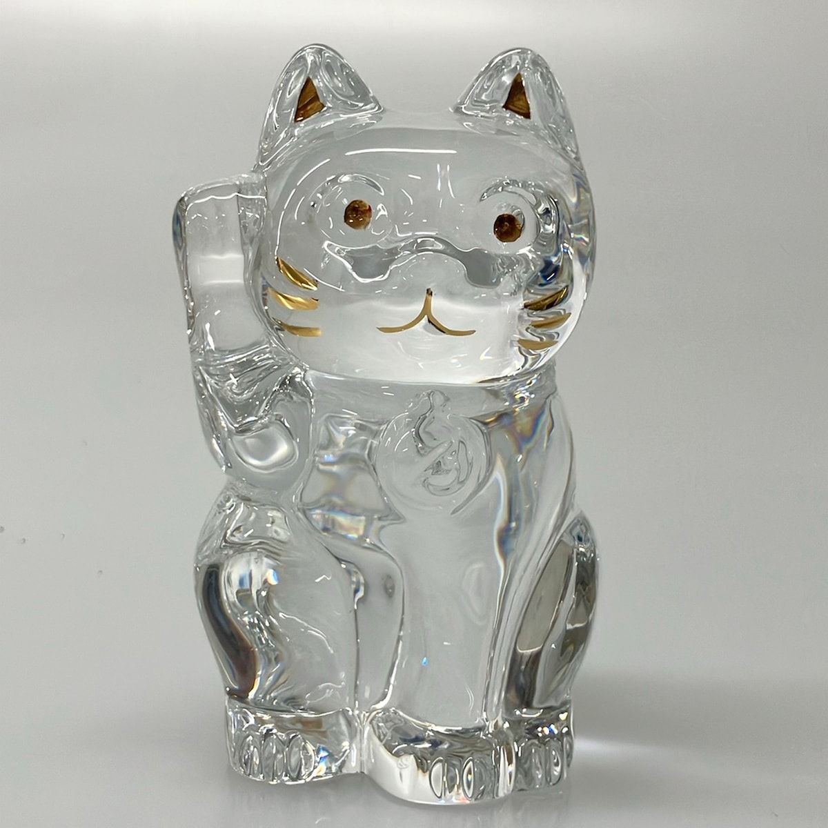 Baccarat(バカラ) 小物美品 - クリア 置物/招き猫