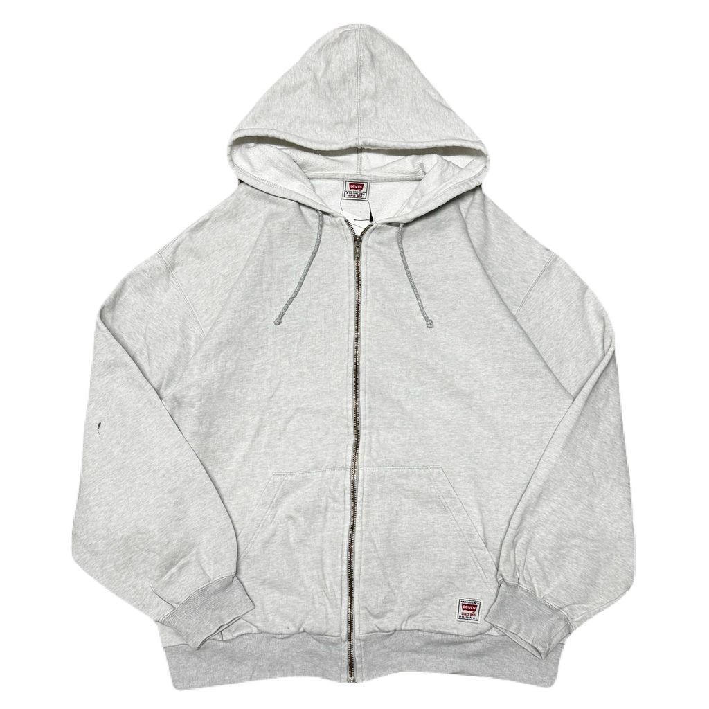 Levi's リーバイス フルジップ ポケット付き パーカー 白 Lサイズ No.EA517