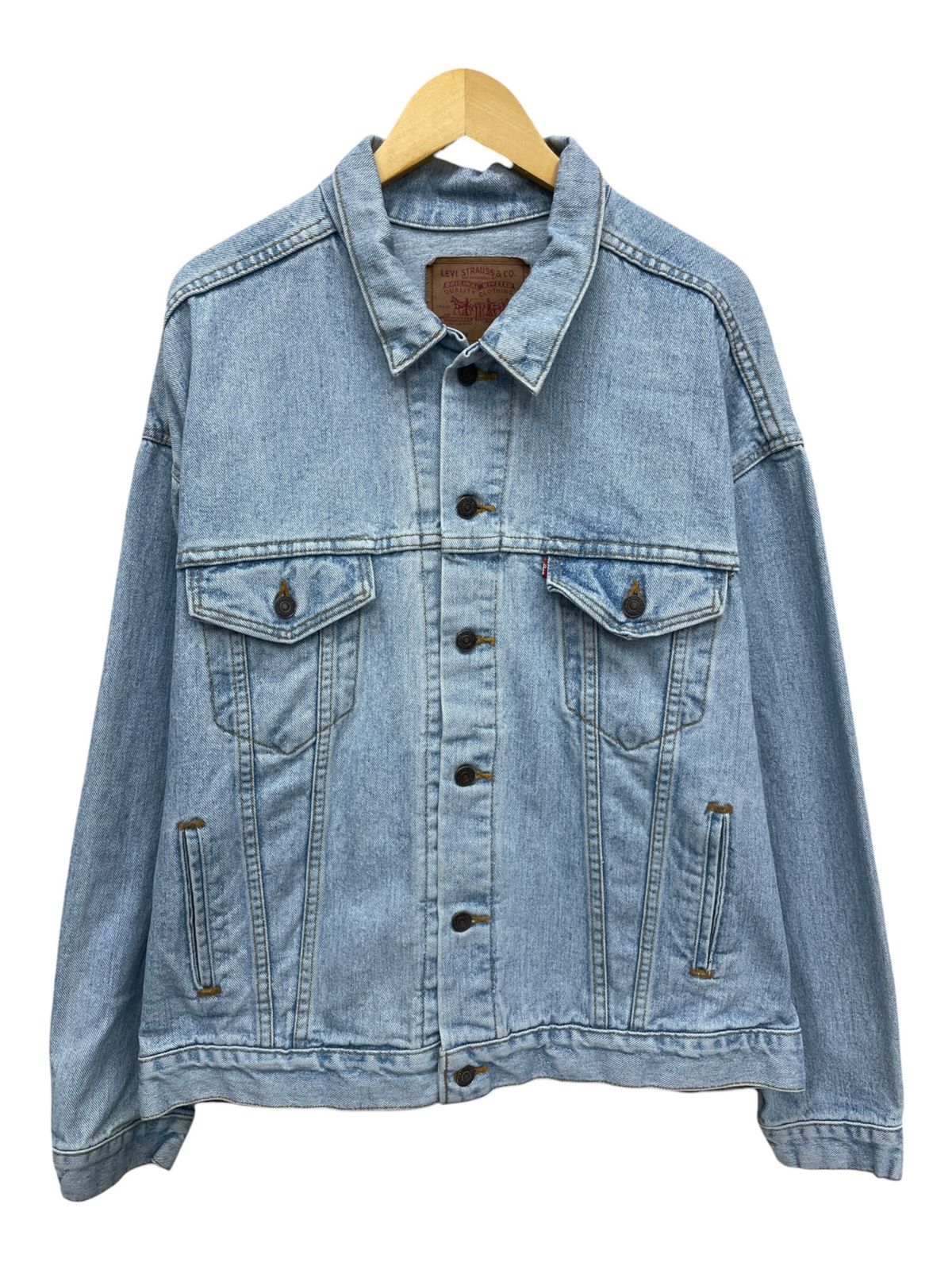 Levi’s (リーバイス) デニムジャケット Gジャン USA製 刻印527 90S 古着 ビンテージ 70507-4834 XL ライトブルー メンズ/028