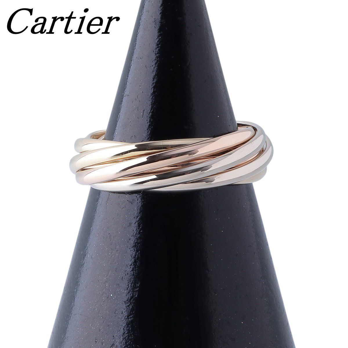 カルティエ トリニティ リング 7連 #51 750PG/WG/YG スリーカラー 新品仕上げ済 Cartier【26323】