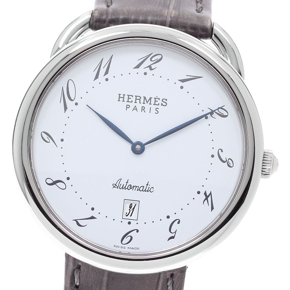 エルメス HERMES AR4.810 アルソー デイト 自動巻き メンズ _962178