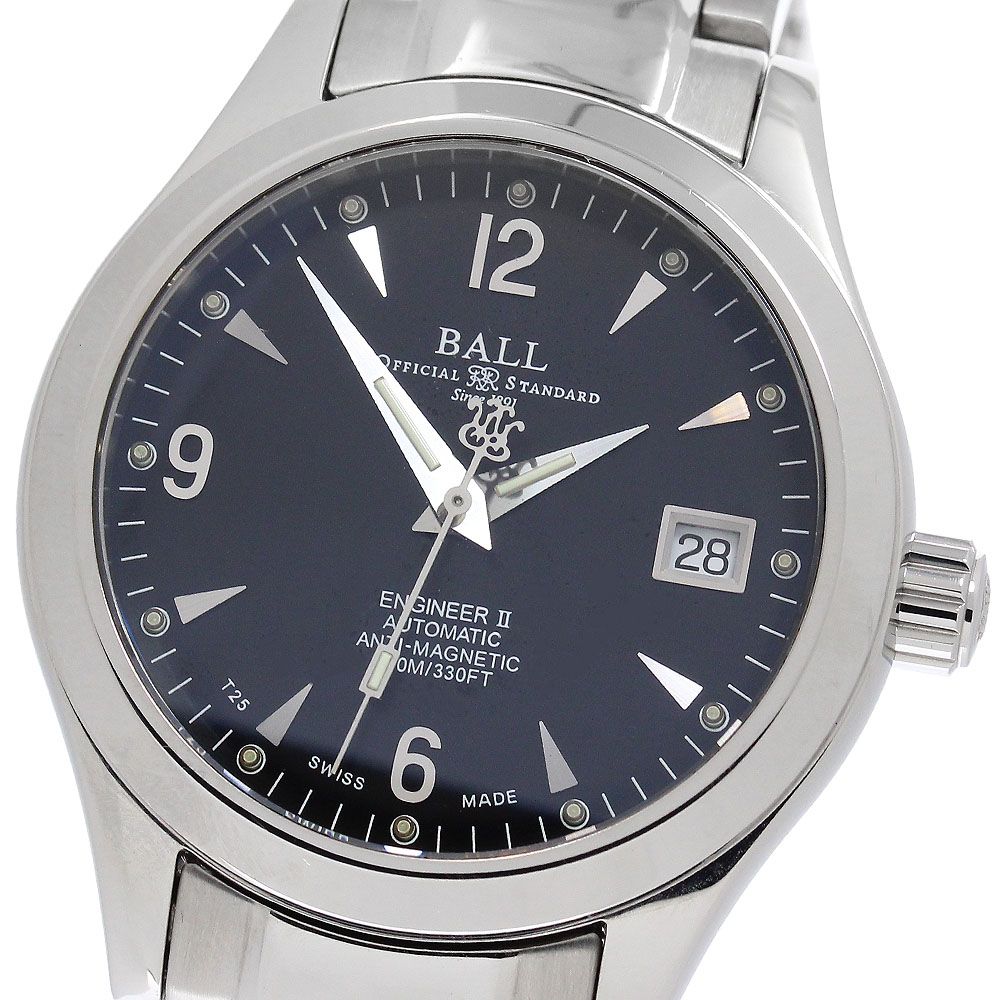 ベルト訳あり ボールウォッチ BALLWATCH NM1026C エンジニアII オハイオ デイト 自動巻き メンズ _952575