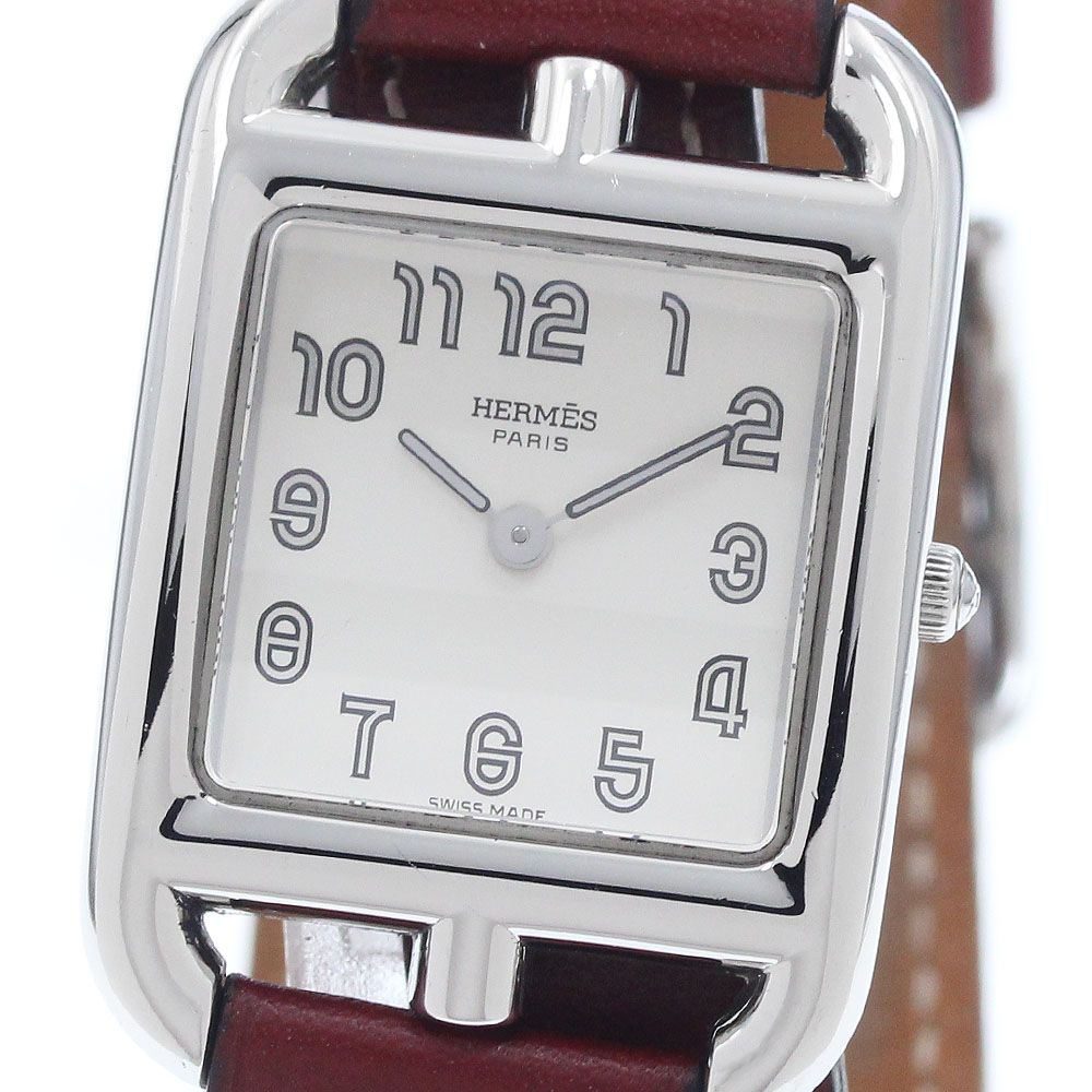 エルメス HERMES CC1.210 ケープコッド ドゥブルトゥール クォーツ レディース 良品 _959743