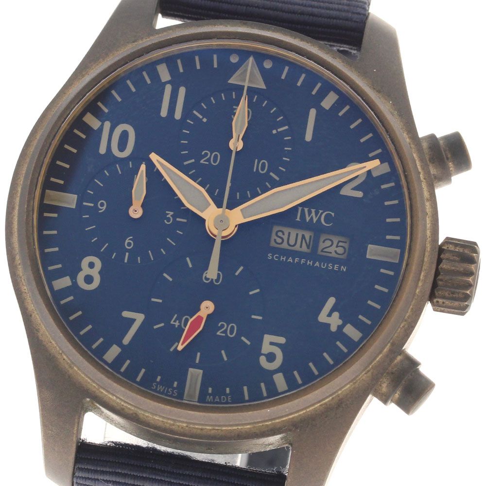 IWC SCHAFFHAUSEN IW388109 パイロットウォッチ 41 クロノグラフ ブロンズケース 自動巻き メンズ _958607