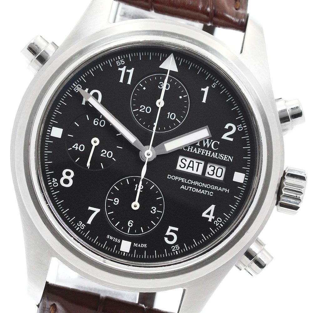 IWC SCHAFFHAUSEN IW371319 ドッペル クロノグラフ デイデイト 自動巻き メンズ _961626