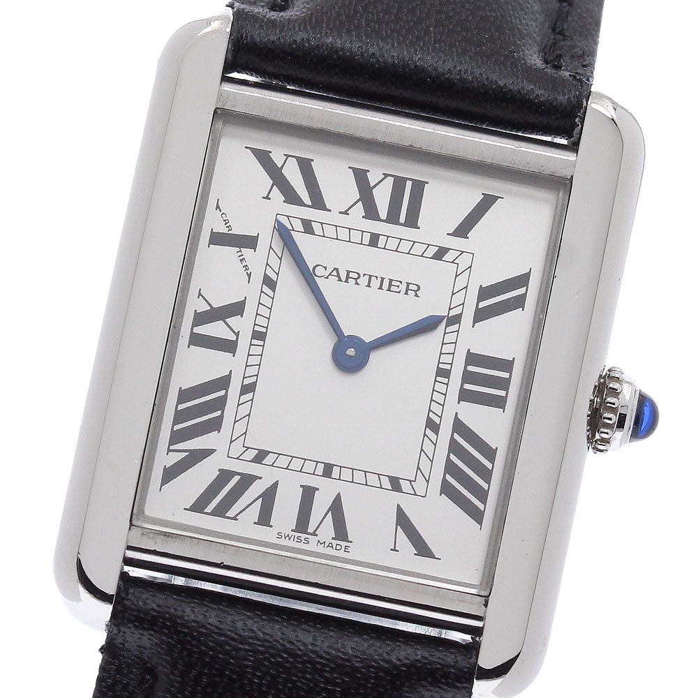 カルティエ CARTIER W5200005 タンクソロSM クォーツ レディース _961600