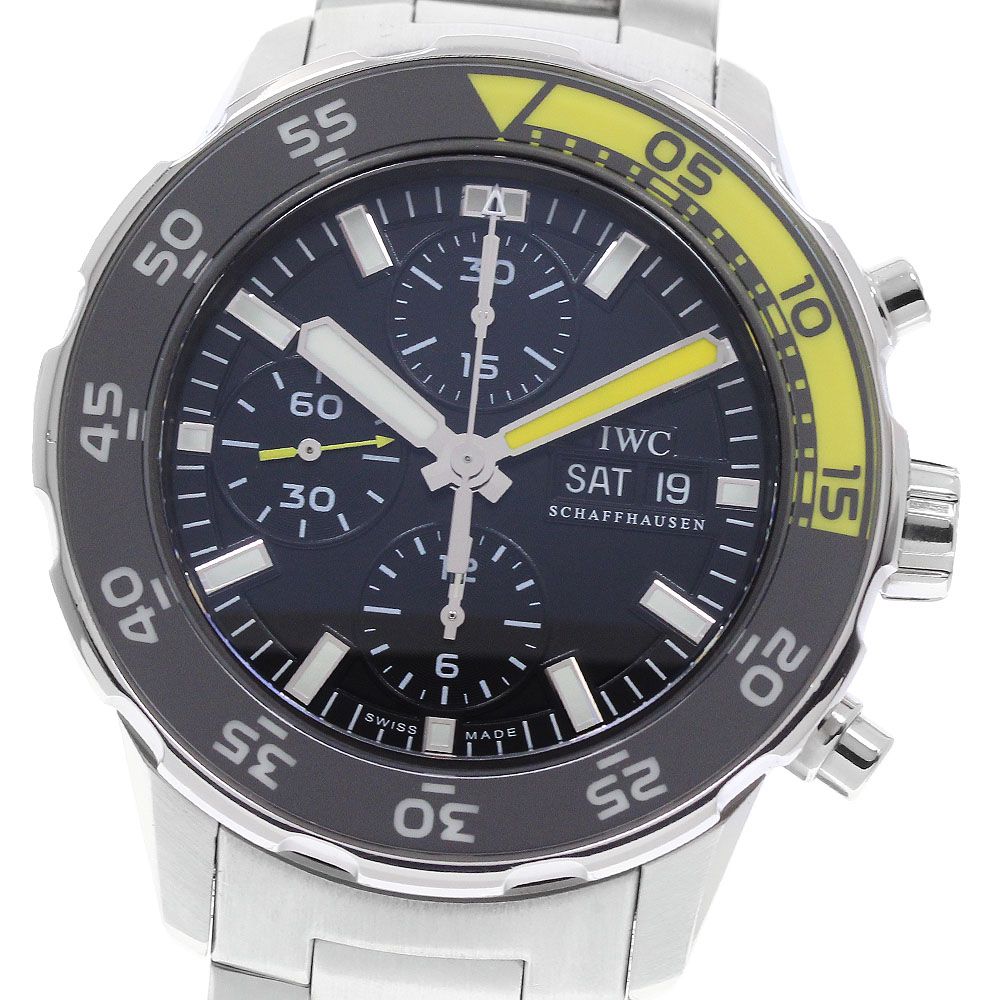 IWC SCHAFFHAUSEN IW376708 アクアタイマー クロノグラフ デイデイト 自動巻き メンズ _964087