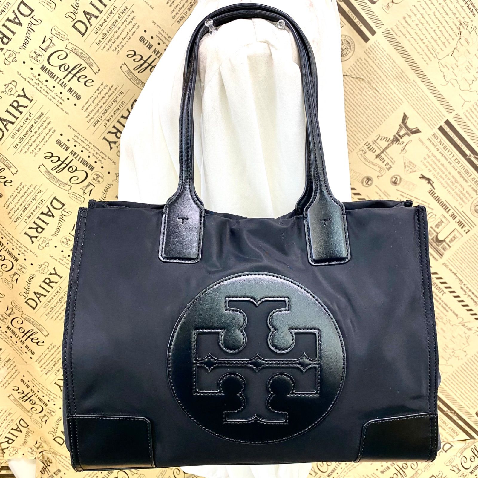 トーリーバーチ ハンド バッグ ナイロン ブラック ビジネス GF194 9,229円