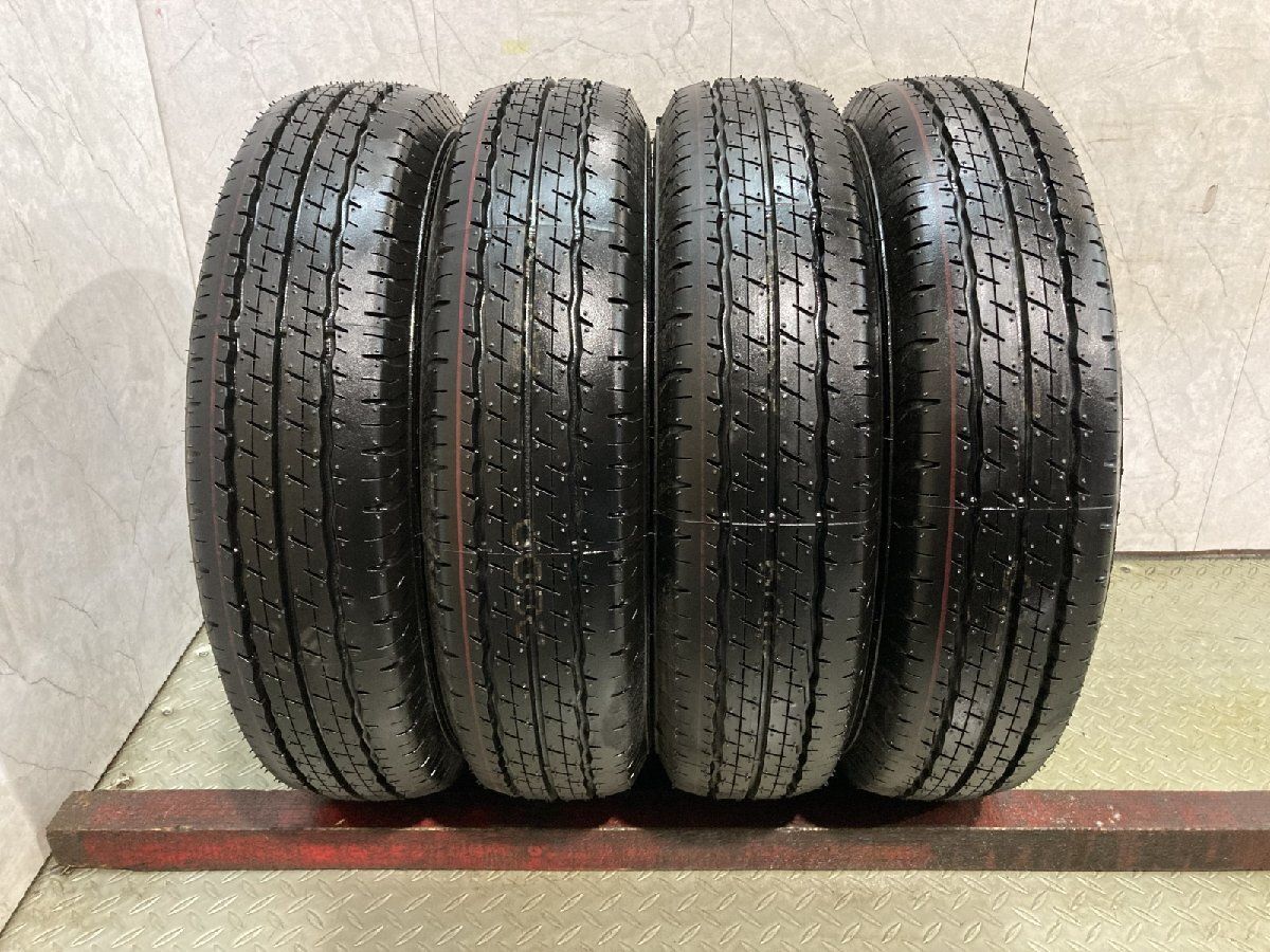 【新車外し】DUNLOP SP175L 155/80R14 88/86S LT 14インチ 夏タイヤ 4本 25年製 プロボックス サクシード等　　(MTS620)