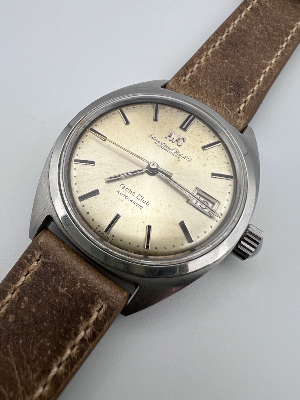 IWC Yacht Club ヨットクラブ オールドインター 自動巻き cal.8541B 稼働 レア 機械式 時計 アンティーク ビンテージ デイト「IW.Yacht」