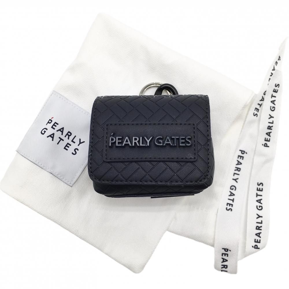 【新品】パーリーゲイツ ボールポーチ ネイビー カラビナ付 ボールケース FR ゴルフ 2026年モデル PEARLY GATES