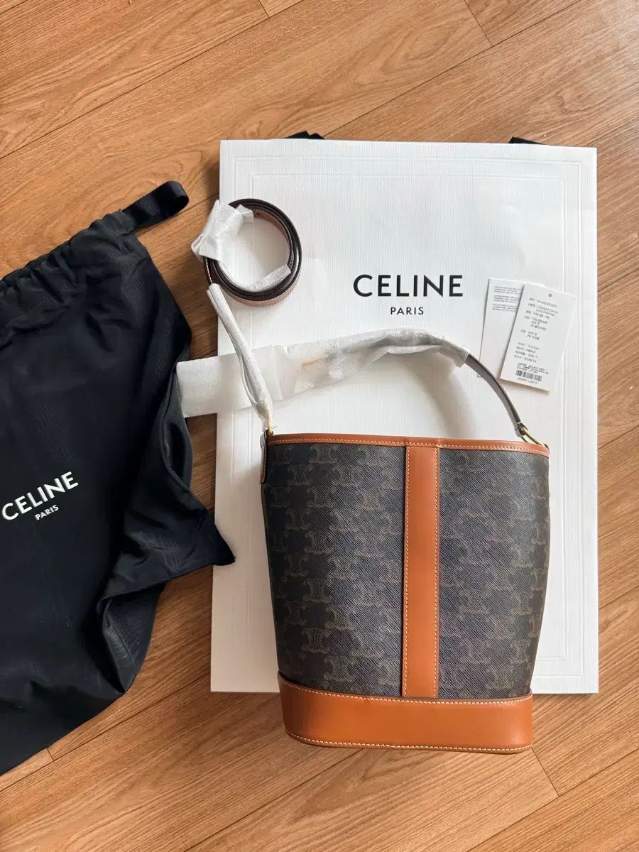 未使用 Celine セリーヌ トリオペ バケットバッグ スモール 出品