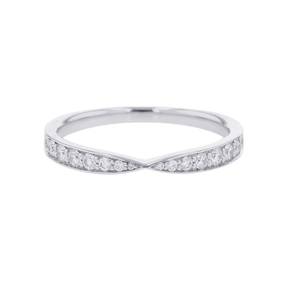 ティファニー リング ハーモニー バンド ダイヤモンド 計約0.23ct Pt950プラチナ リングサイズ約11号 Tiffany&Co. 指輪