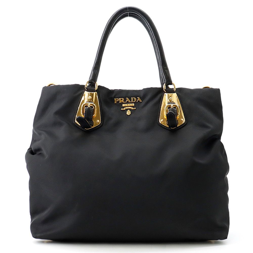 プラダ ハンドバッグ ロゴ ナイロン/レザー BN1615 PRADA 2wayショルダーバッグ 黒 36,855円