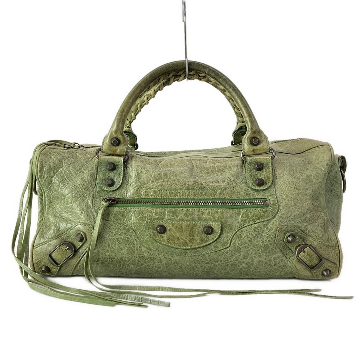 BALENCIAGA(バレンシアガ) ハンドバッグ ザ・ツィギー 128523 カーキ レザー