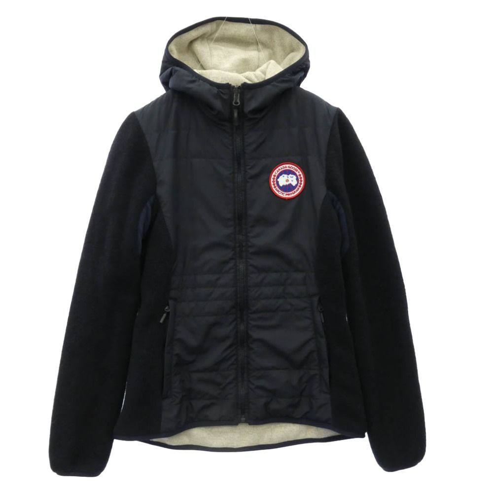 CANADA GOOSE カナダグース 6999L サザビーリーグタグ Capilano カピラノ フリース 切替 リバーシブル ジャケット ダークネイビー系 XS【中古】