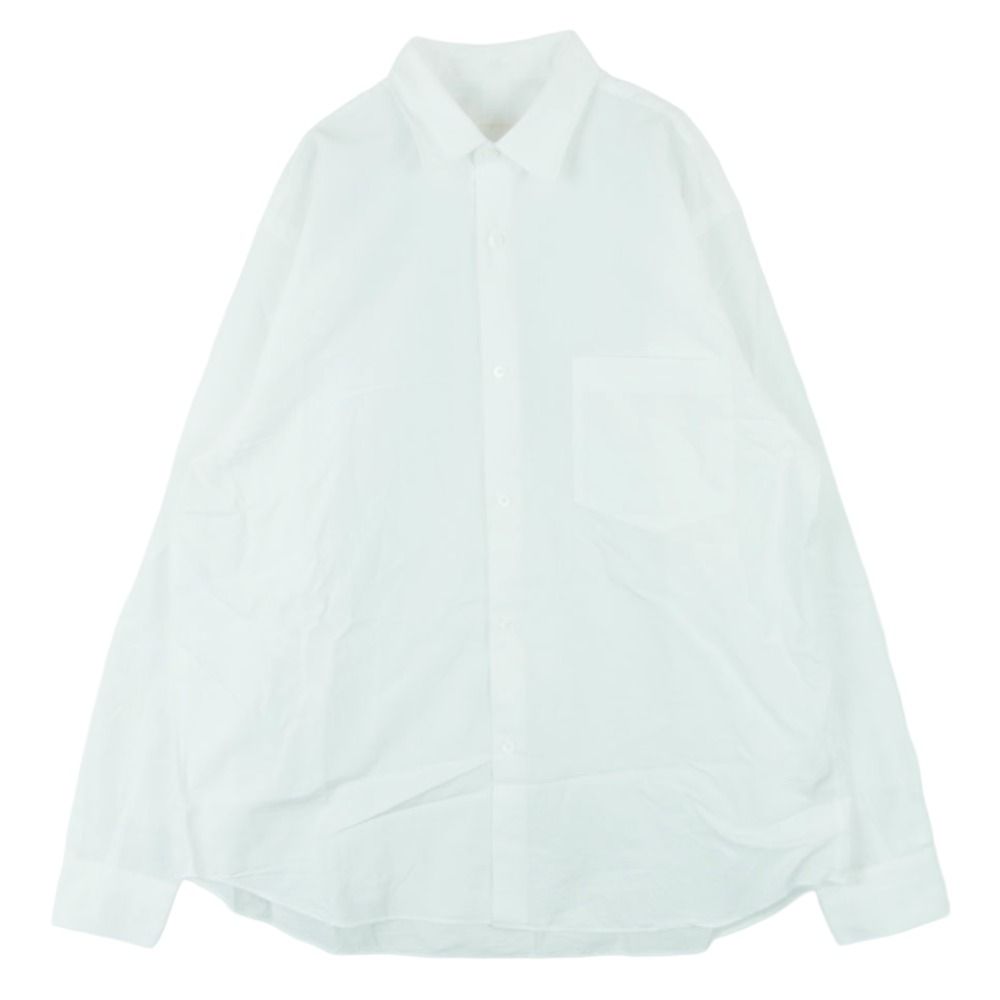COMOLI コモリ 22AW W03-02001 長袖 コモリ シャツ コットン 日本製 ホワイト系 1【中古】