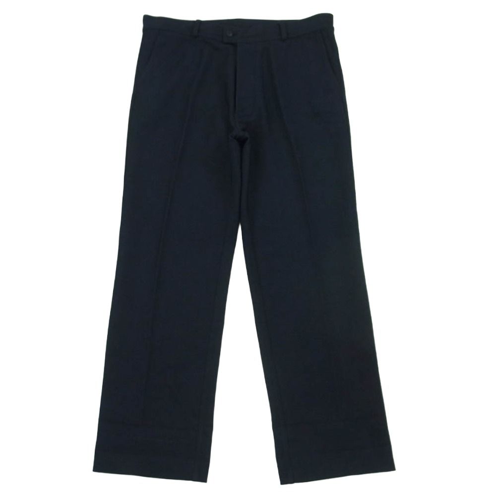 JIL SANDER ジルサンダー 15SS JSMG310431 ナイロン テーパード スラックス パンツ イタリア製 ネイビー系 46【中古】