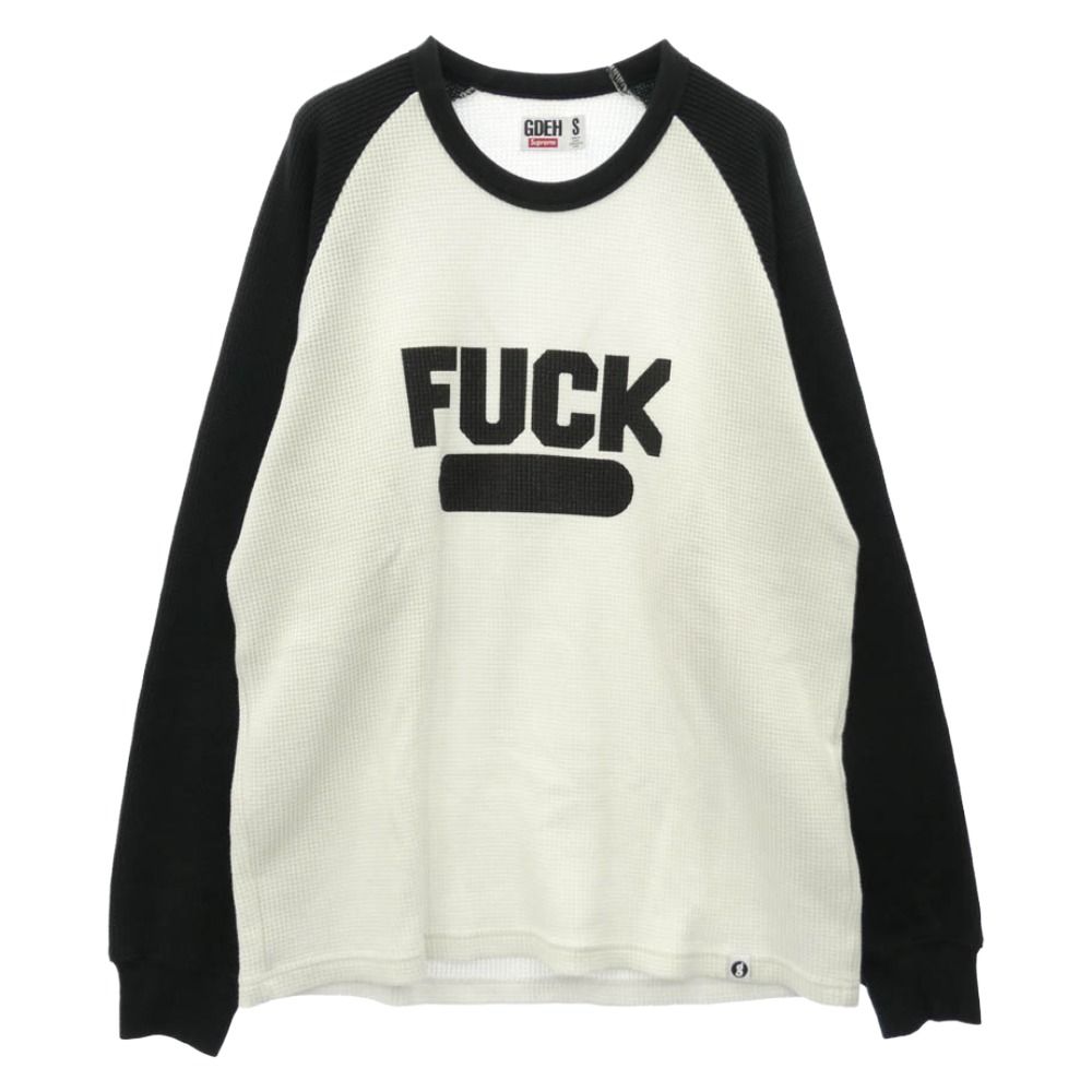 Supreme シュプリーム GOODENOUGH グッドイナフ 25SS x GOODENOUGH グッドイナフ Thermal サーマル 長袖 カットソー ブラック系 ホワイト系 S【中古】