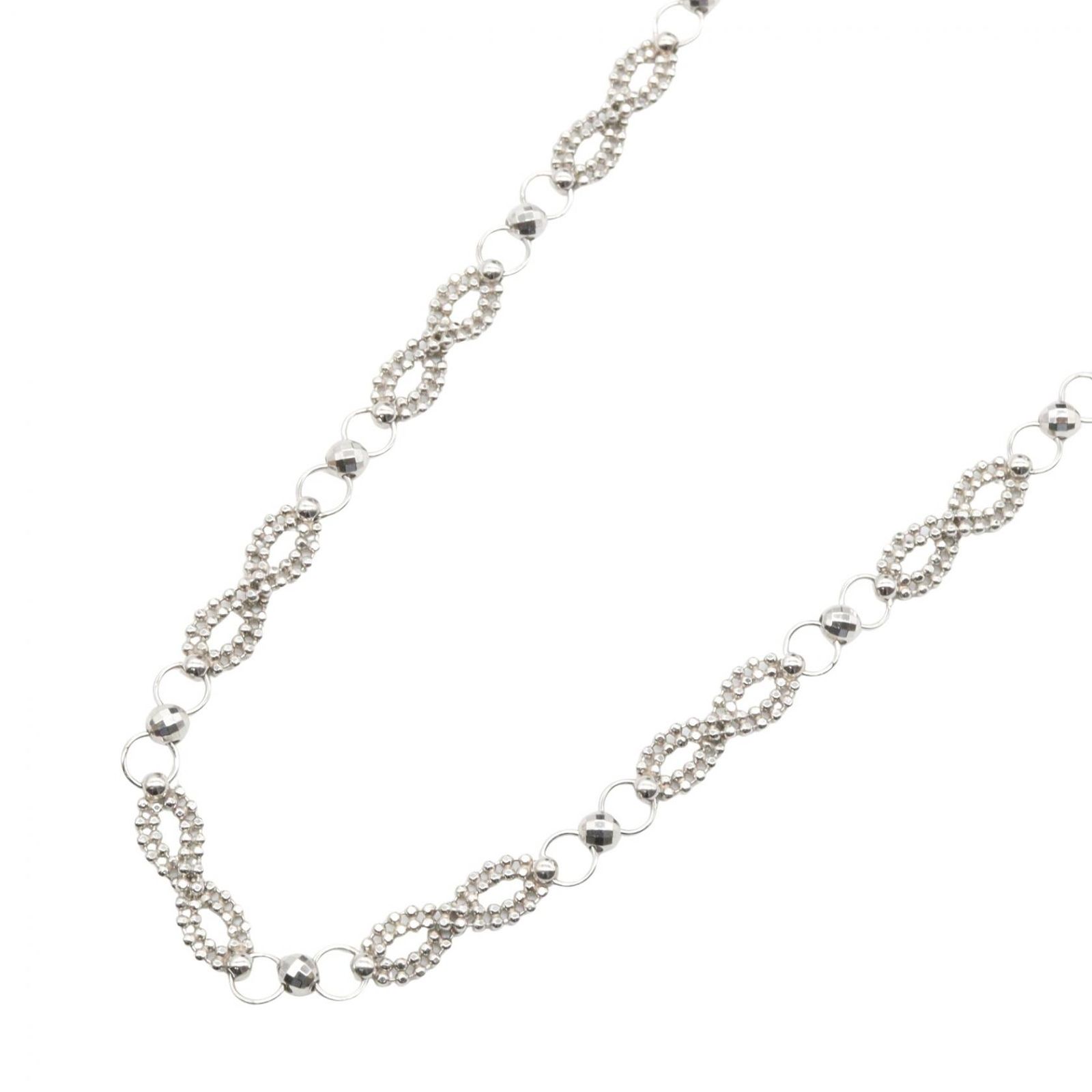 ジュエリー JEWELRY ネックレス ネックレス Pt850 9.6g 首回り42.5㎝ Pt850プラチナ ネックレス レディース Used B
